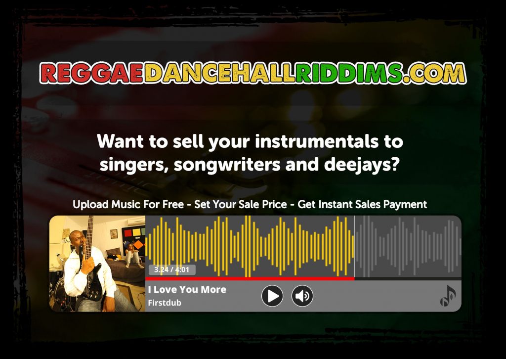 Sell Reggae Riddims and Songs Online on ReggaeDancehallRiddims.com